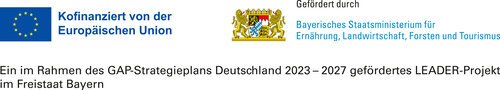 Logo Förderhinweis LEADER EU & Ministerium